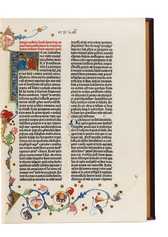INCUNABULA  BIBLE IN LATIN. [Biblia Latina.] Facsimile of the Gutenberg Bible. 2 vols. 1913-14
